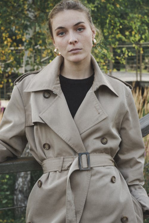 Portrait of Woman Wearing a Coat 