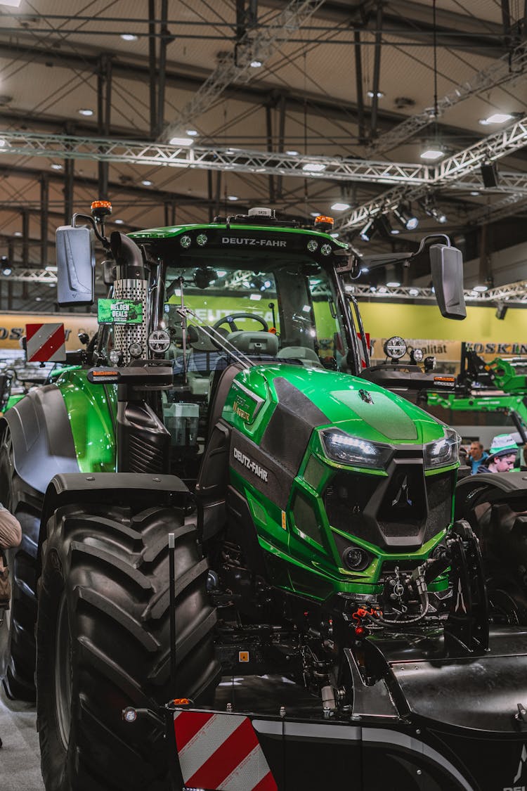 Green Tractor In Hall