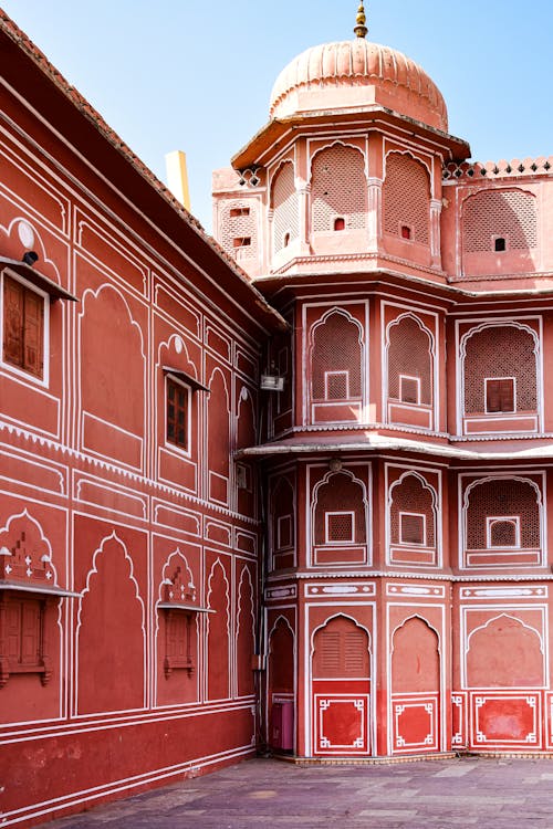 Corner of The City Palace in Jaipur