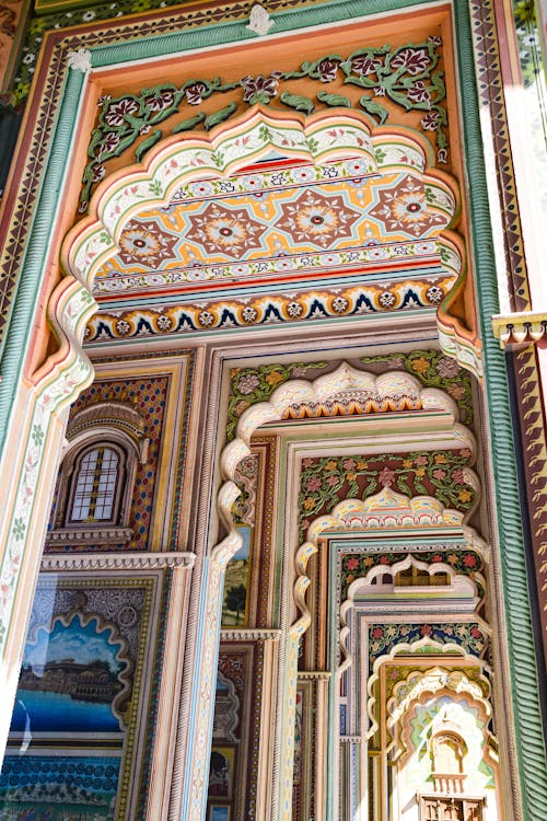 Walls in Patrika Gate in Jaipur