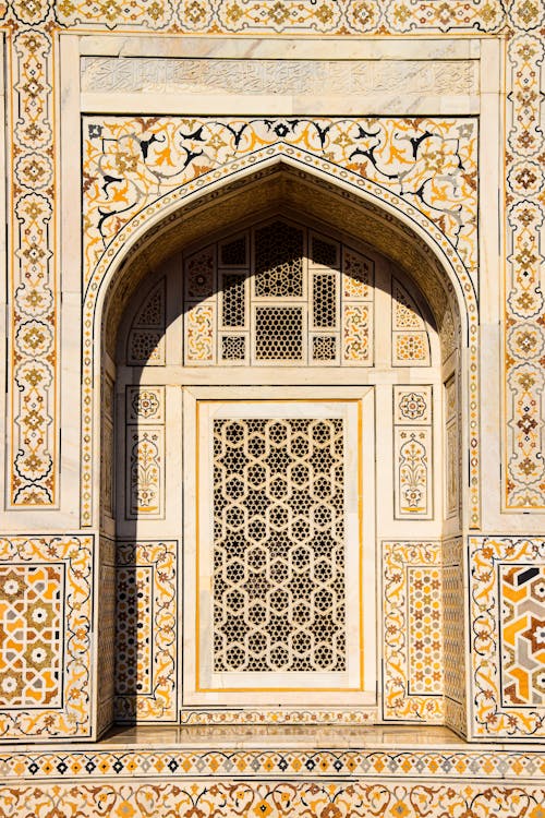 Sunlit Wall of Itmad-ud-Daula in Agra