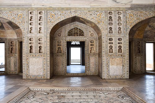 Ornamented Interior of Taj Mahal