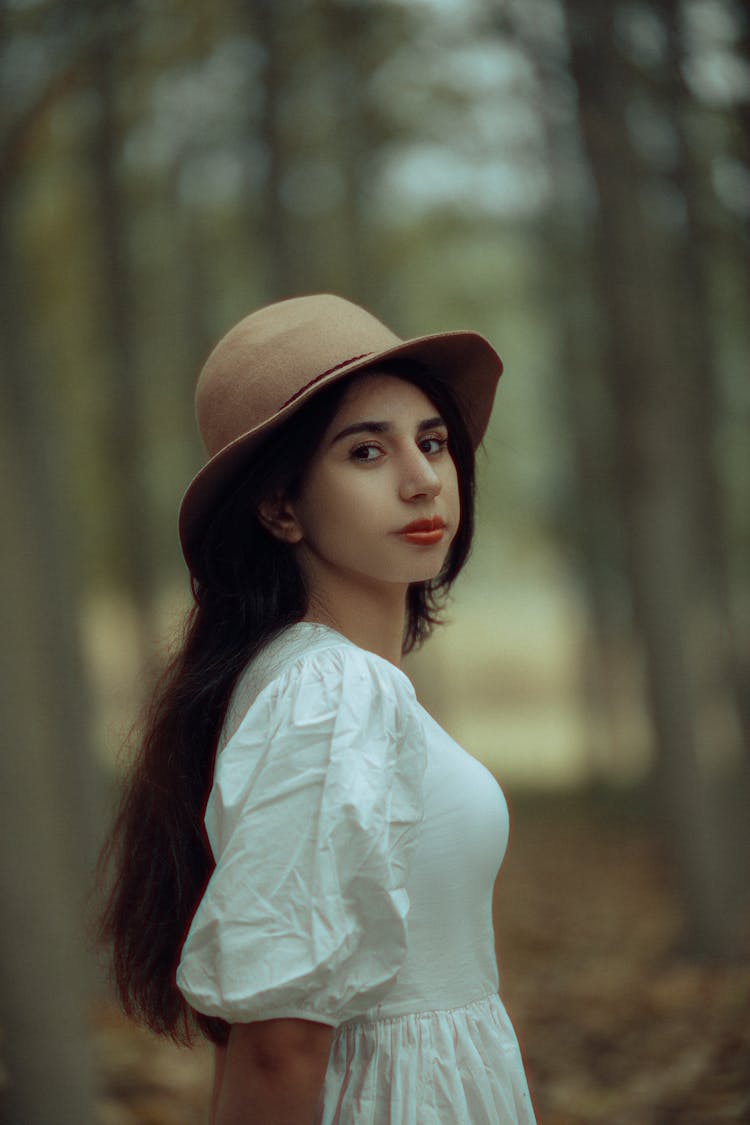 Portrait Of Woman In Hat