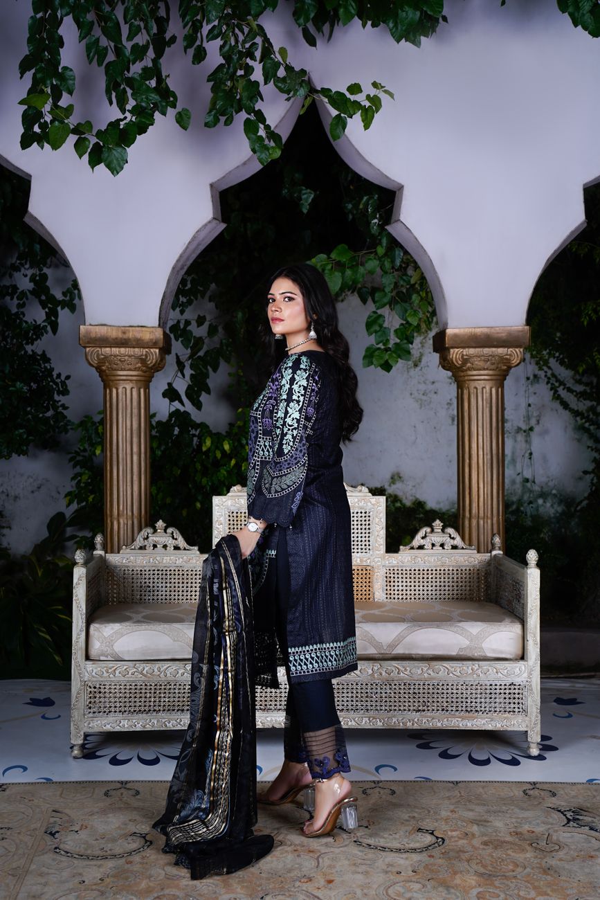 Traditional Embroidered Dress Lahore