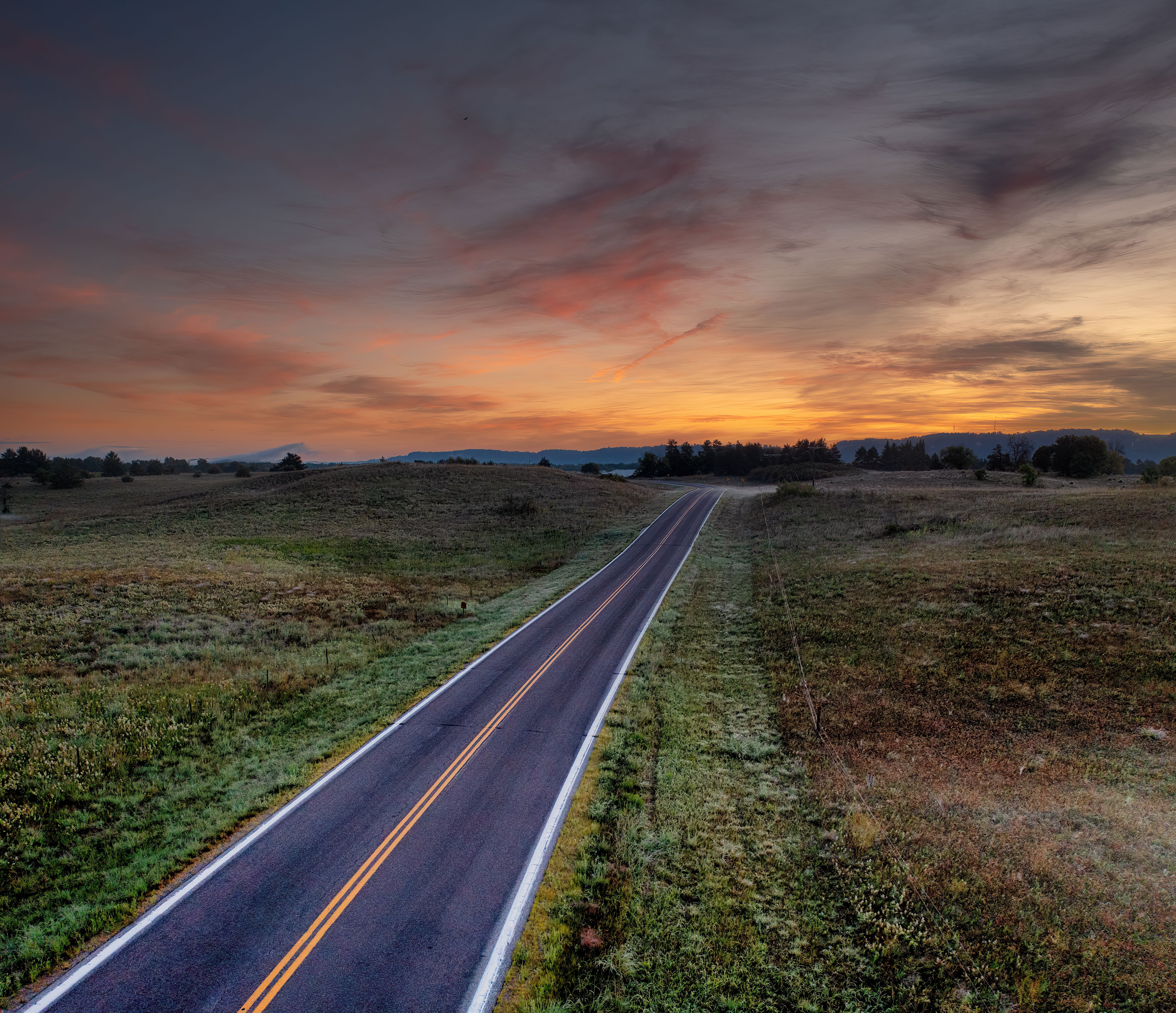 Interstate highways crossing American landscape 1