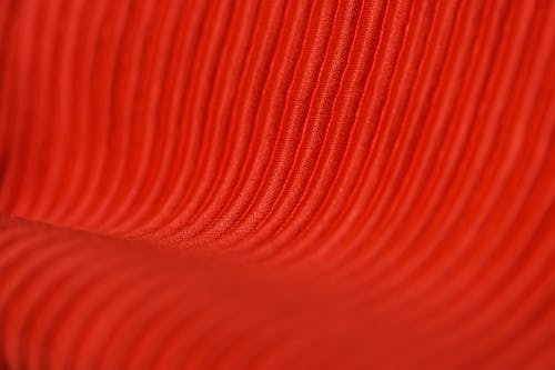 Closeup of a Red Striped Textile