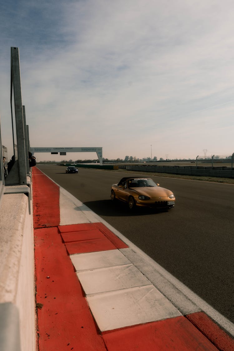 Mazda MX-5 On Racing Circuit