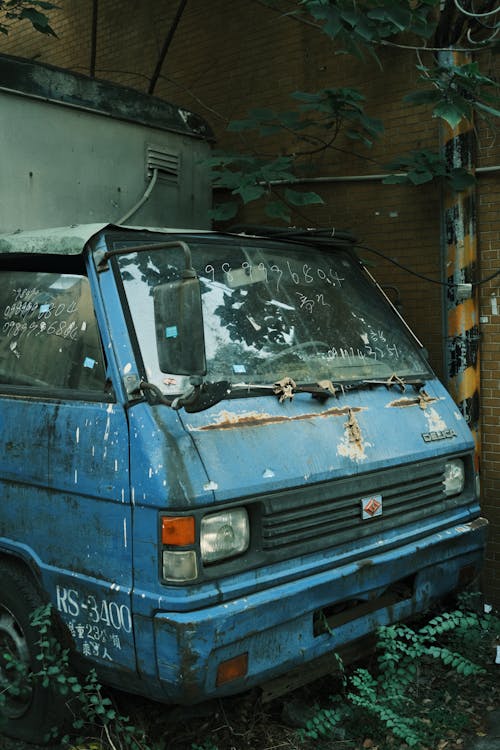 Abandoned Mitsubishi Delica Van
