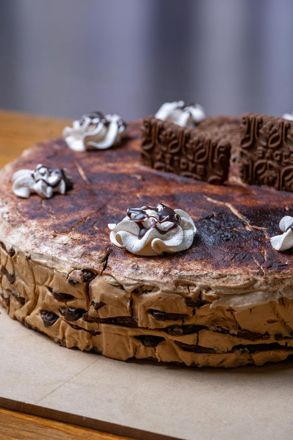 Peppermint Mocha Buttercream Cake