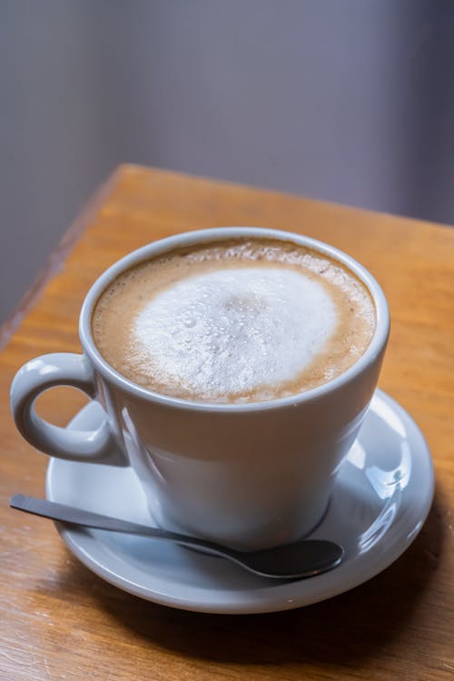 Photos gratuites de boisson chaude, cappuccino, cuillère à café