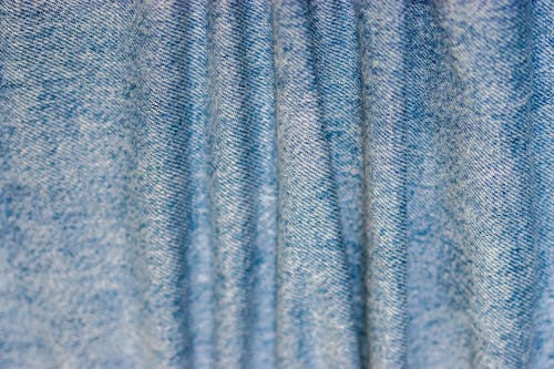 Blue Cotton Fabric Background