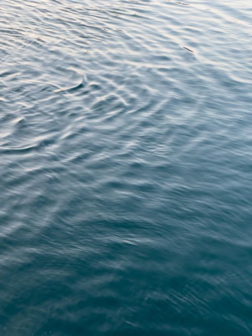 Free Serene rippled ocean texture captured at Keramoti, Greece, ideal for backgrounds. Stock Photo