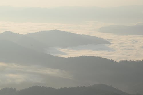 Ingyenes stockfotó dombok, erdő, felhők témában