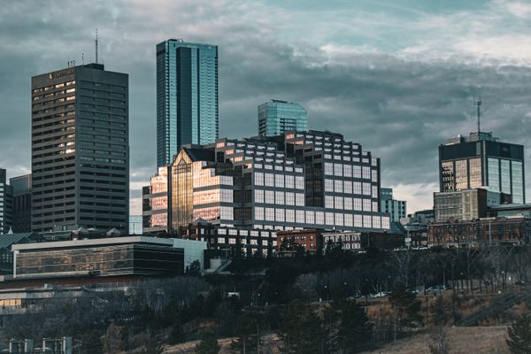 Scenic view of Edmonton, Canada