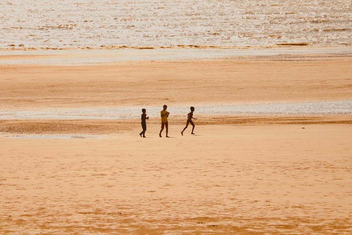 Kids Getting Sandy Children on Sandy Beach · Free Stock Photo