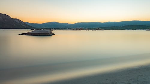 Ilmainen kuvapankkikuva tunnisteilla auringonlasku, hiekkaranta, Korsika