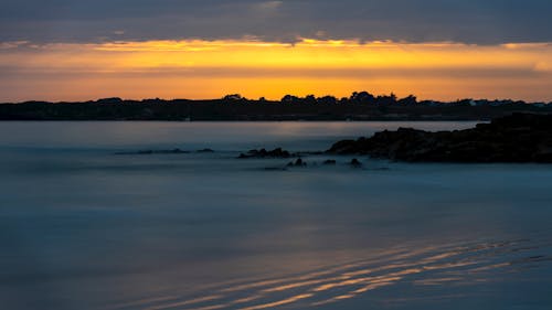 Free stock photo of beach, blue, dawn