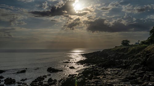 Free stock photo of beach, dawn, dramatic