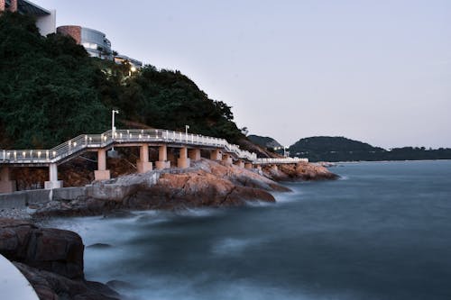 Foto d'estoc gratuïta de filmació a intervals, onades de platja, sobre el mar