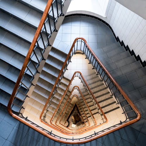High Angle View of Staircase