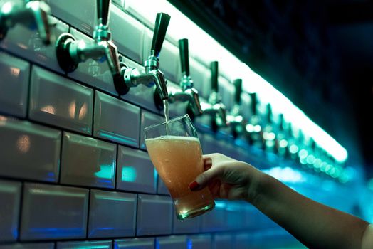 Beverage Pouring From faucet