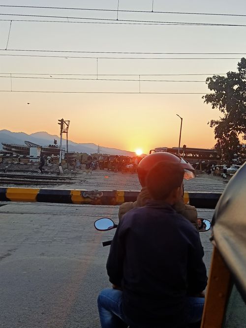 Free Sunrise in hLdwani Stock Photo