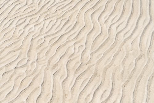 Sand on a Desert with a Ripple Pattern