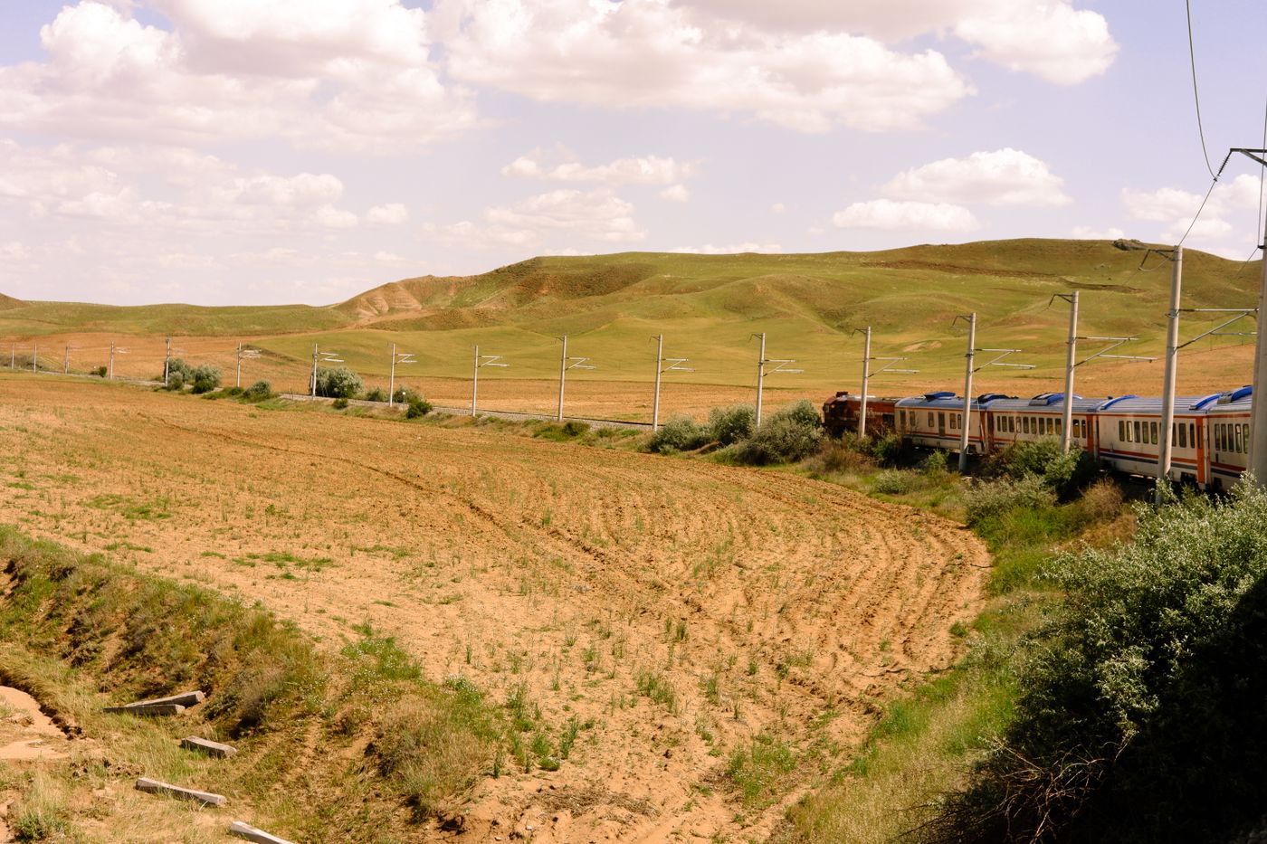 Scenic passenger train journey