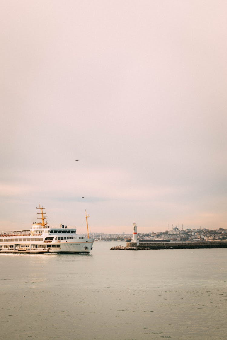 Ferry In Bosphorus Strait