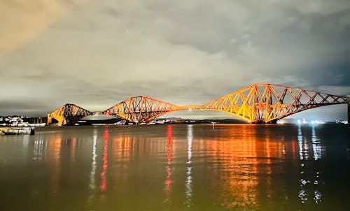 Free stock photo of bridge, reflection