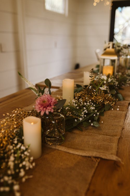 Candles and Flower Decorations 