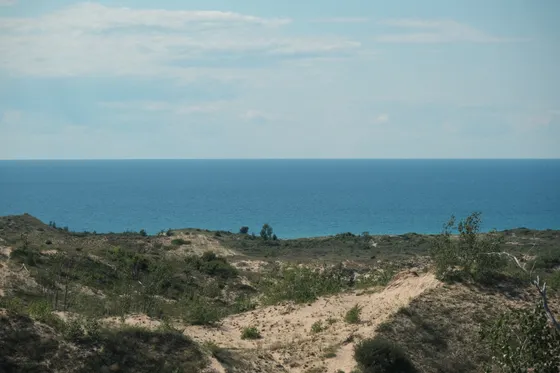 The famous Dune Climb at Sleeping Bear Dunes