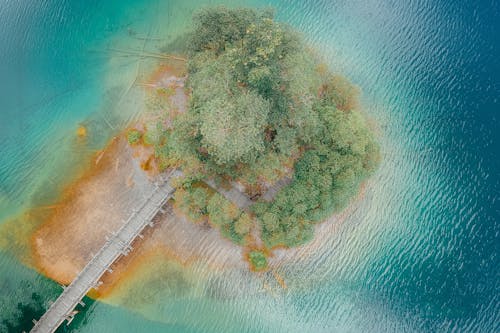 Top View Photo of Island