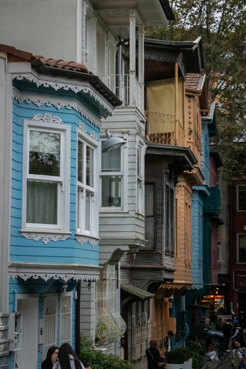 A Street with Colorful Turkish Houses 