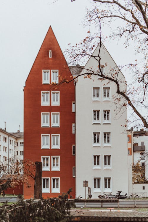 Traditional Townhouses in a German City 