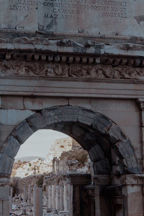 Základová fotografie zdarma na téma brána, ephesus, exteriér budovy