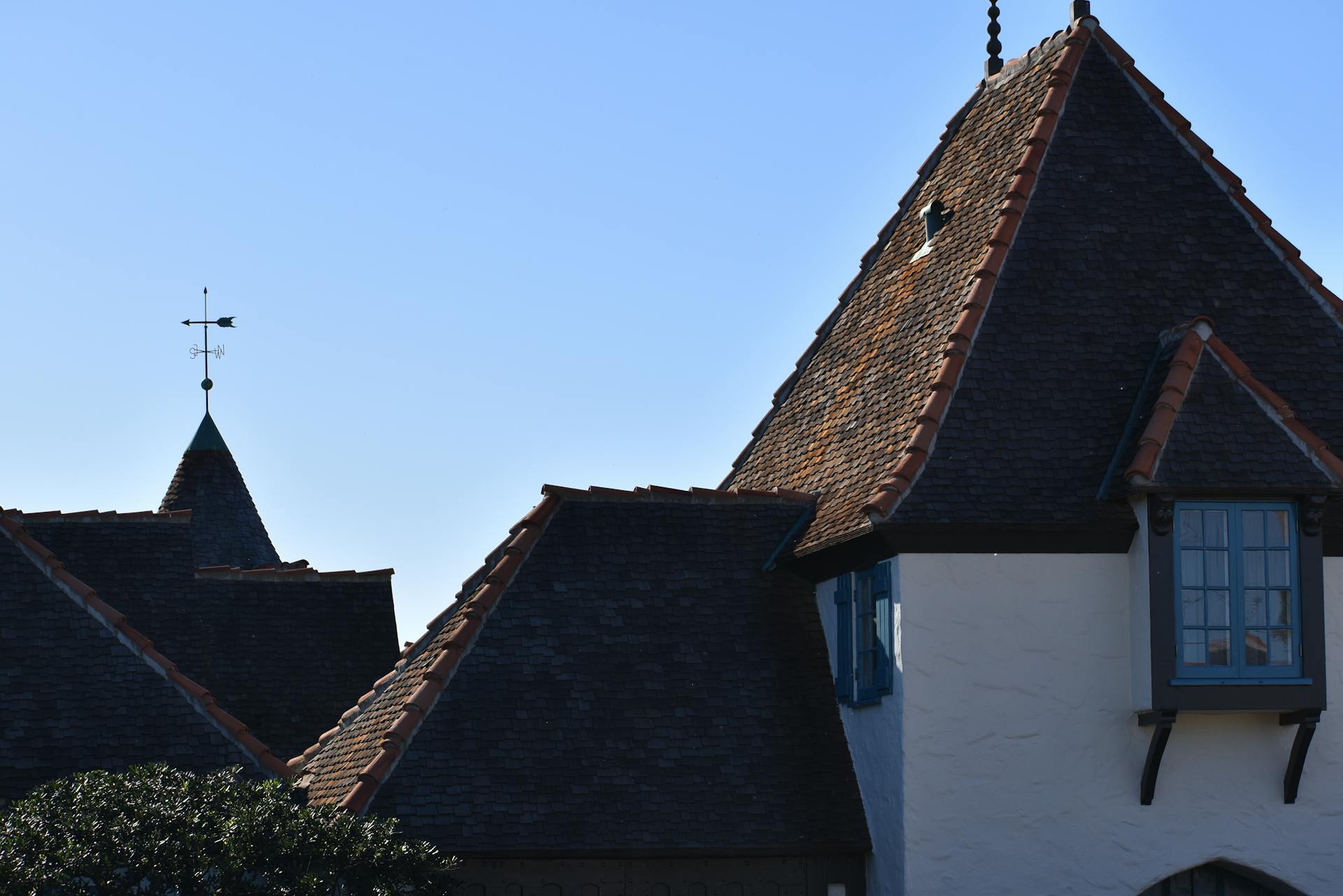 Roofs of Houses in Town