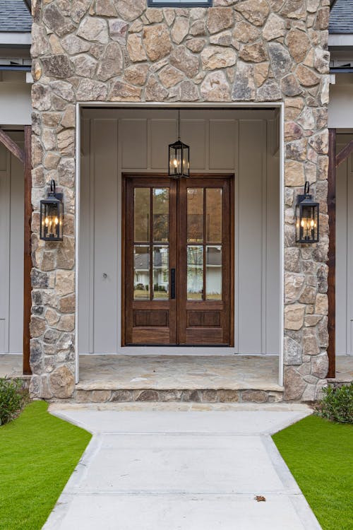 Entrance Door of a Residential Building 