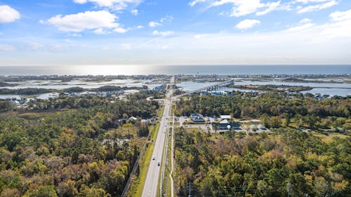 Aerial Photography of Surf City 