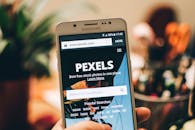 White Turned on Samsung Android Smartphone