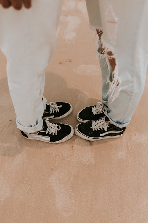 Two People in Sneakers