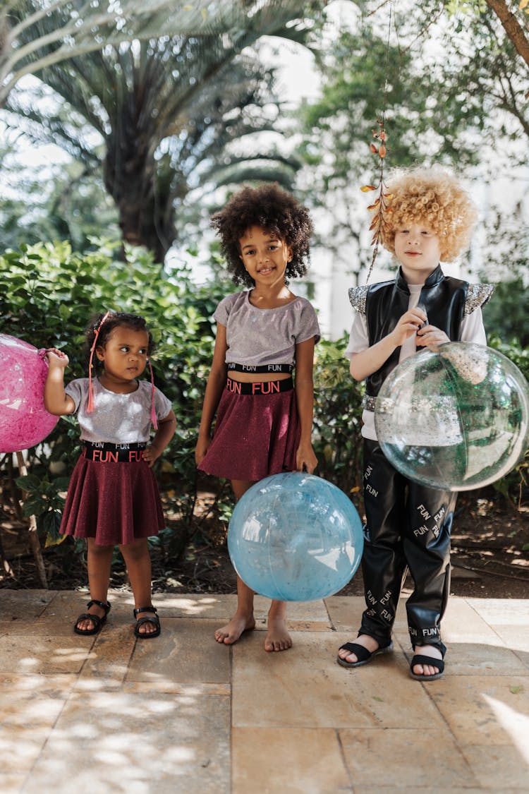 Cute Kids With Balloons