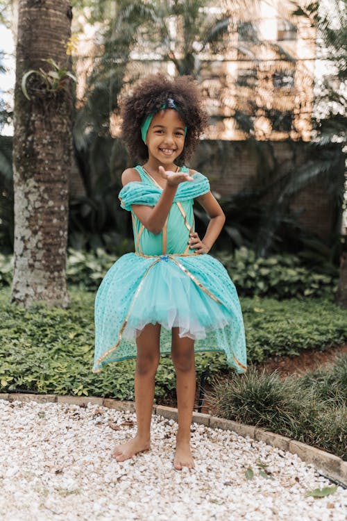 Smiling Child Model in Dress