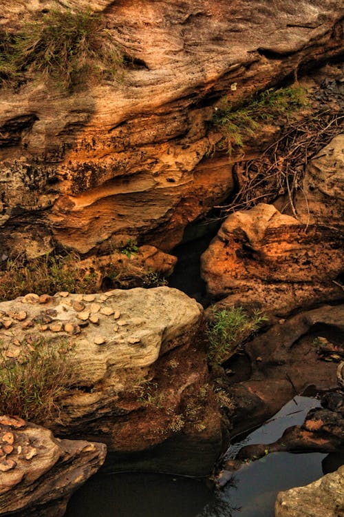 不平, 垂直拍攝, 岩石形成 的 免費圖庫相片