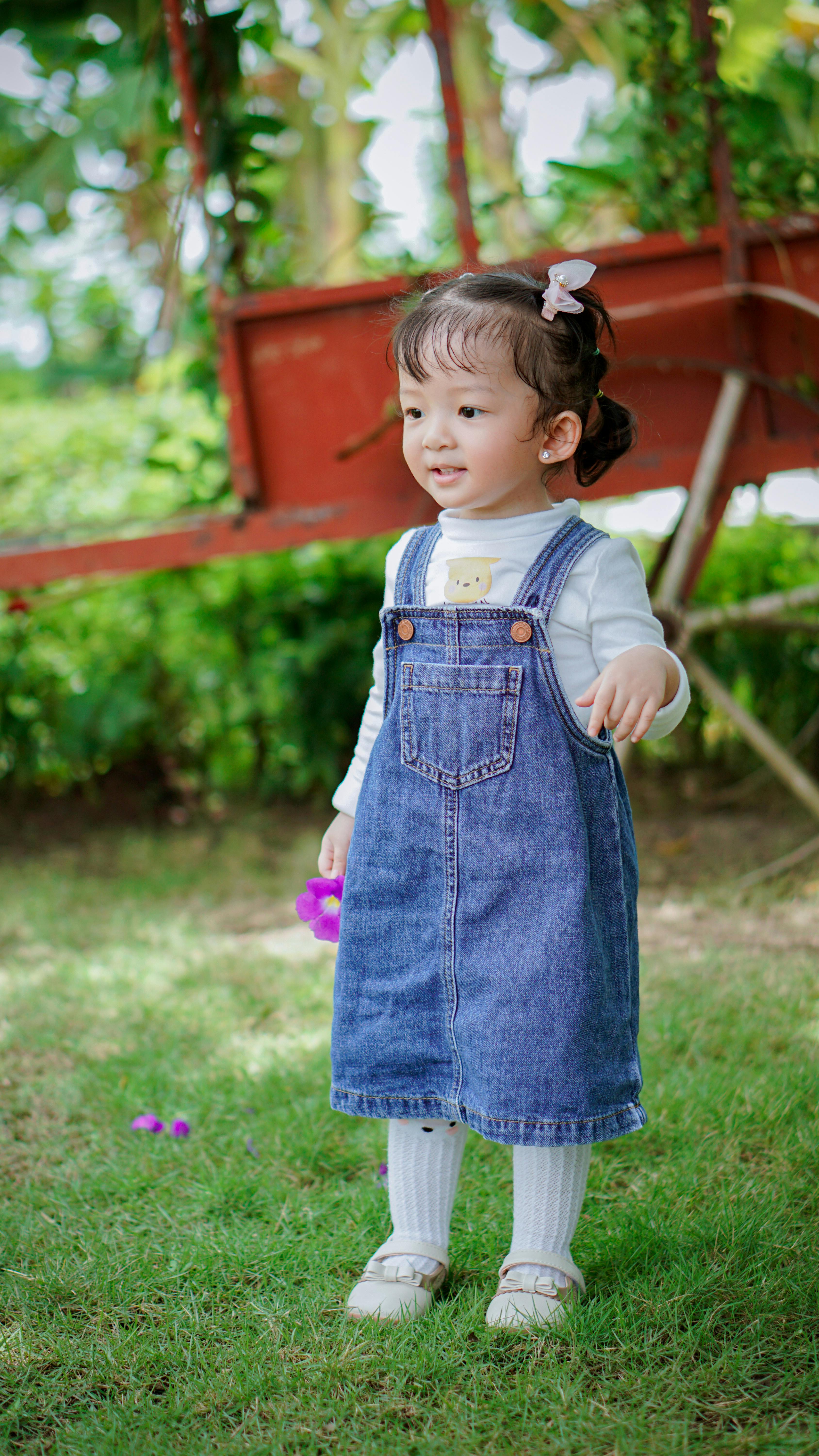 Garden clearance girl overalls