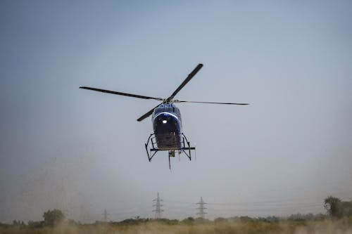 View of a Low Flying Helicopter
