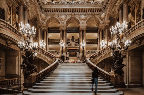 Illuminated Staircase in Opera Garnier