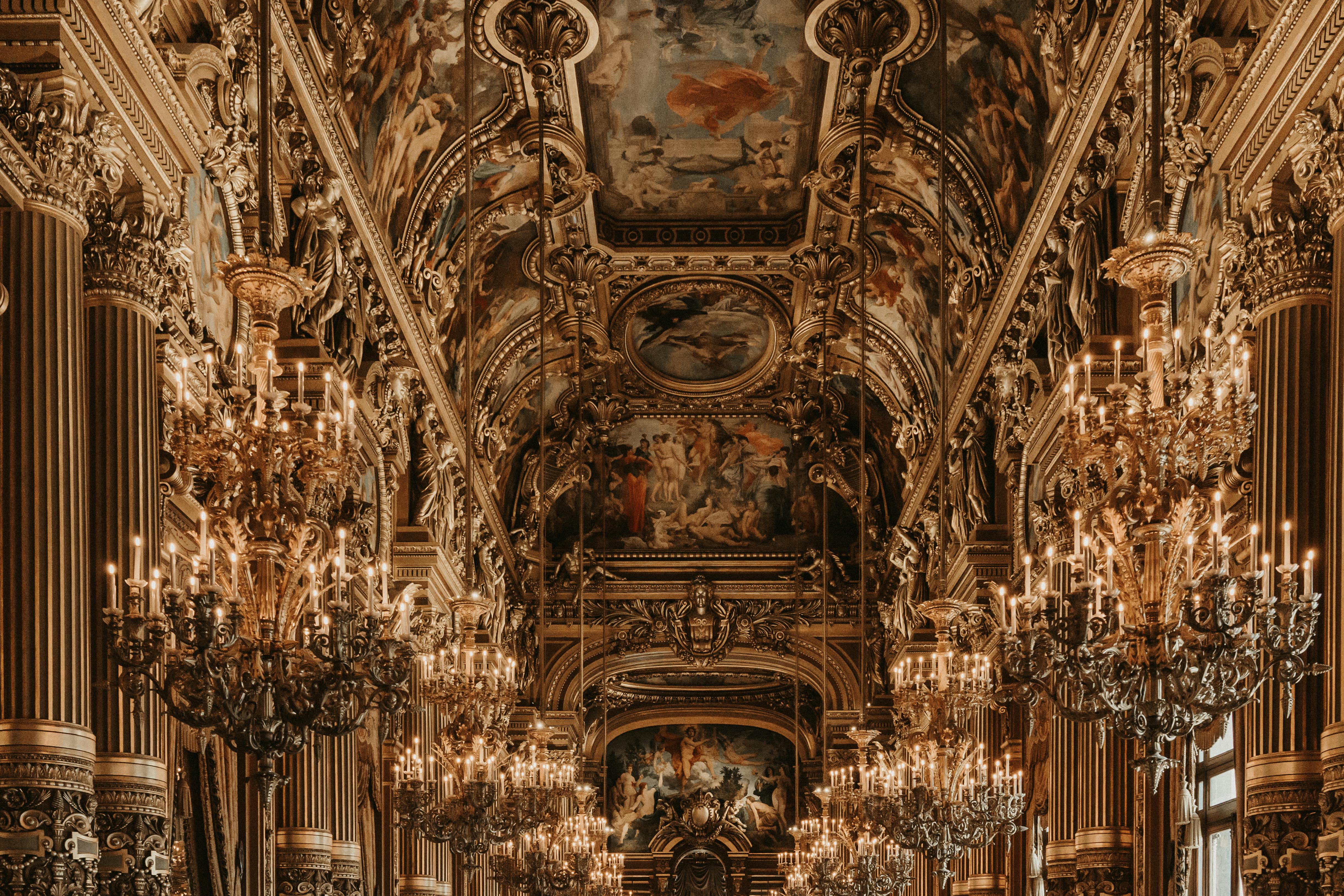 Exploring Interiors And Details Of The Opulent Palais Garnier Opera House  In Paris Photo Background And Picture For Free Download - Pngtree