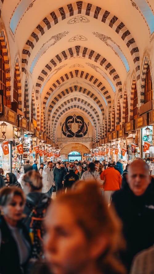 Crowd in Egyptian Bazaar