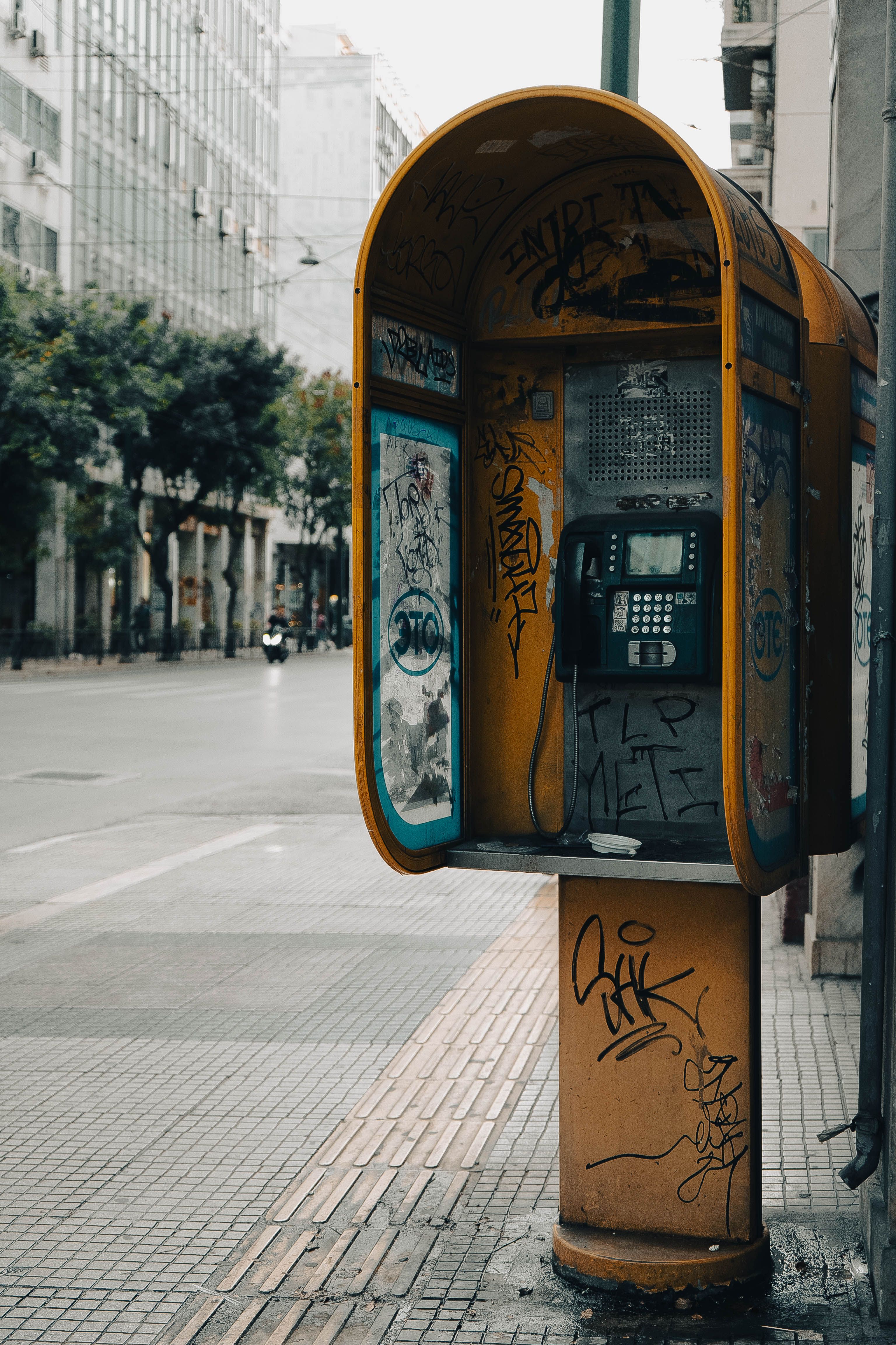 Telephone Booth on a Street · Free Stock Photo